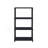 Corsi 4-Shelf Wood and Metal Etagere Bookcase - Black-563877822-637314504