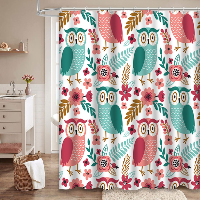 Rideau de douche avec 12 crochets, L 72 po x l 84 po