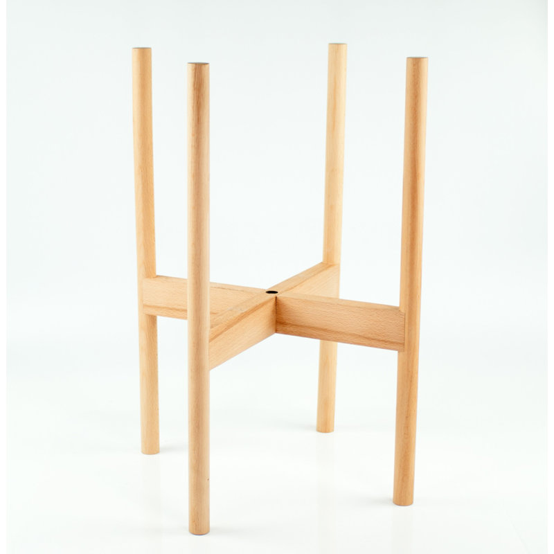 Support pour plante de coin japonais, H 17 po x l 15,5 po x P 15,5 po, Naturel