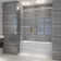 60" W x 57" H Semi-Frameless Tub Door