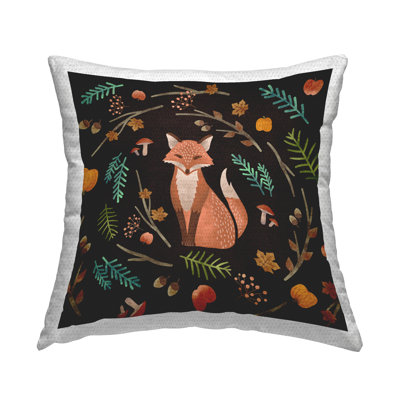 Floral Outdoor Throw Pillow
