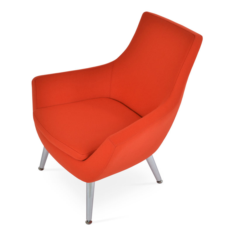Méridienne Rebecca, Laine orange
