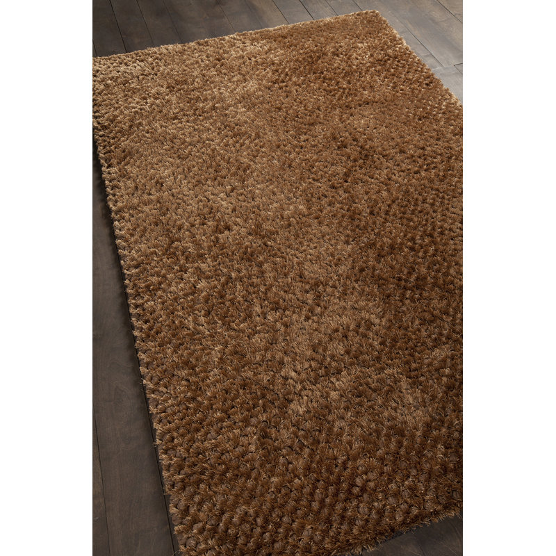 Tapis brun tissé à la main Janey, 5 pi x 7 pi 6 po