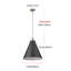 Luminaire suspendu conique à 1 lumière Massi