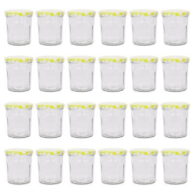 Argon Tableware Glass Jam Jars with Lids