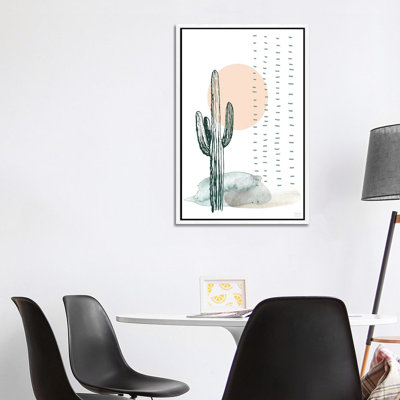 Desert Cactus 1 Piece Wall Art on Canvas