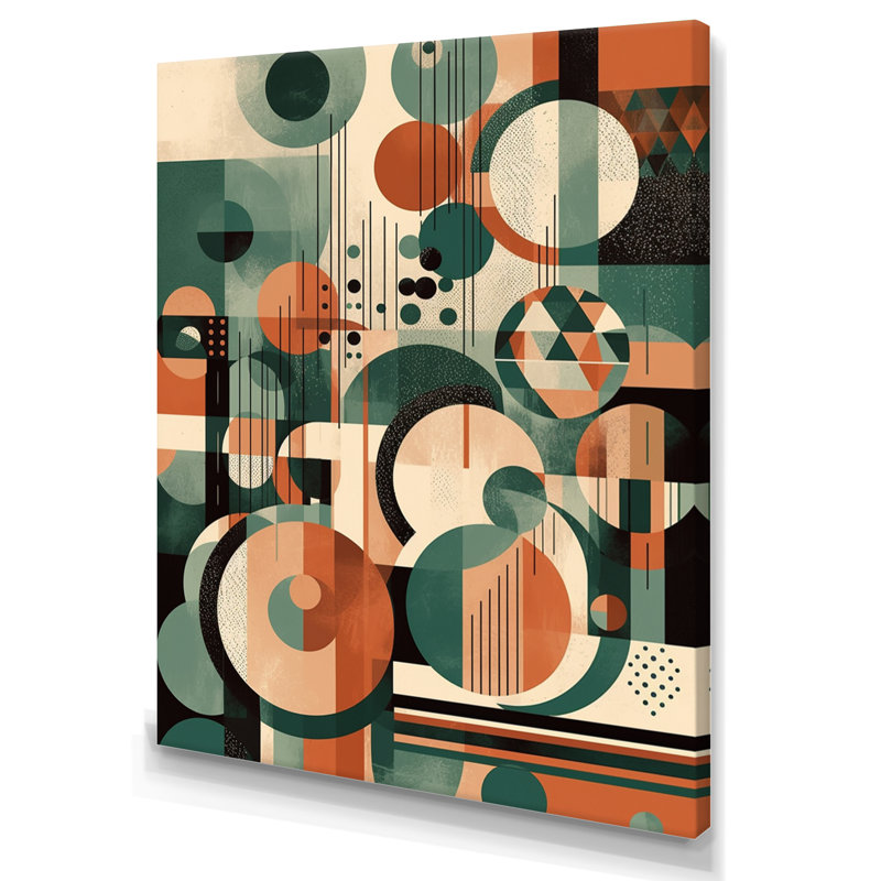 «Mid Century Artistic Transformations III», reproduction sur toile, H 44 po x l 34 po x P 1,5 po, Toile tendue