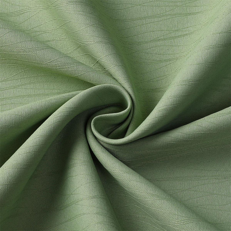 Embossed Blackout Curtain, 50" W x 63" L, Sage Green