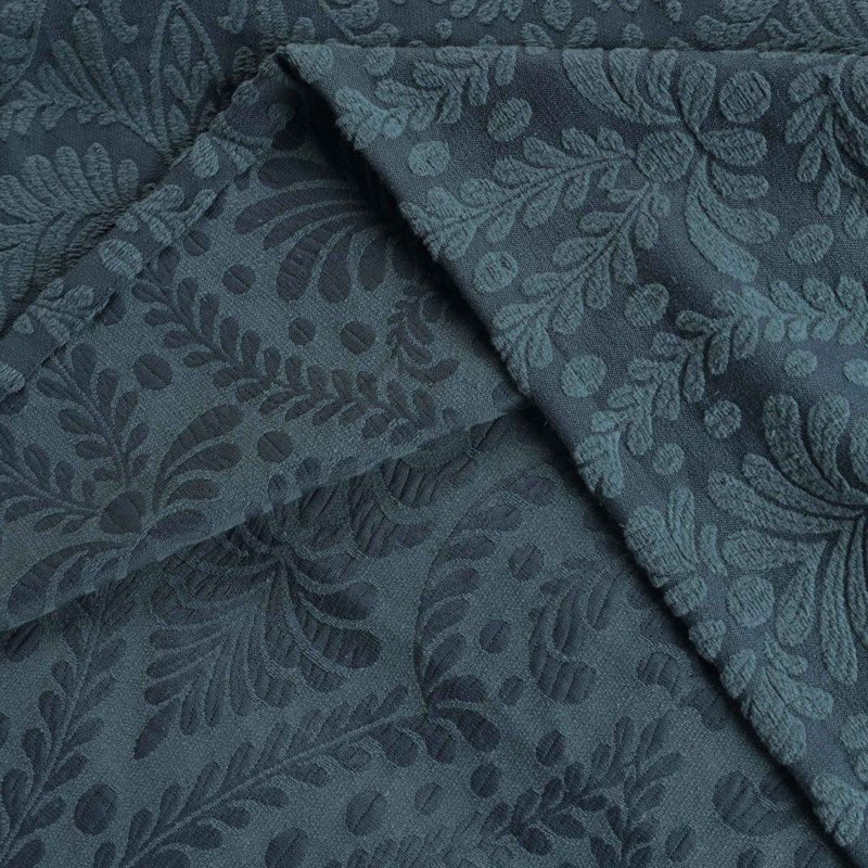 Aspen Deep Sea Floral Cotton Blend Twin Bedspread Set