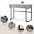 Mirrored Console Dressing Table With 2 Drawers,Versatile Desk For Bedroom And Office-607552478
