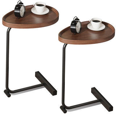 Table d'appoint en forme de C