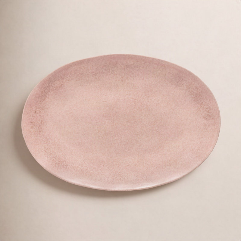 Plateau ovale 17,6 po Livia, Mauve / rose