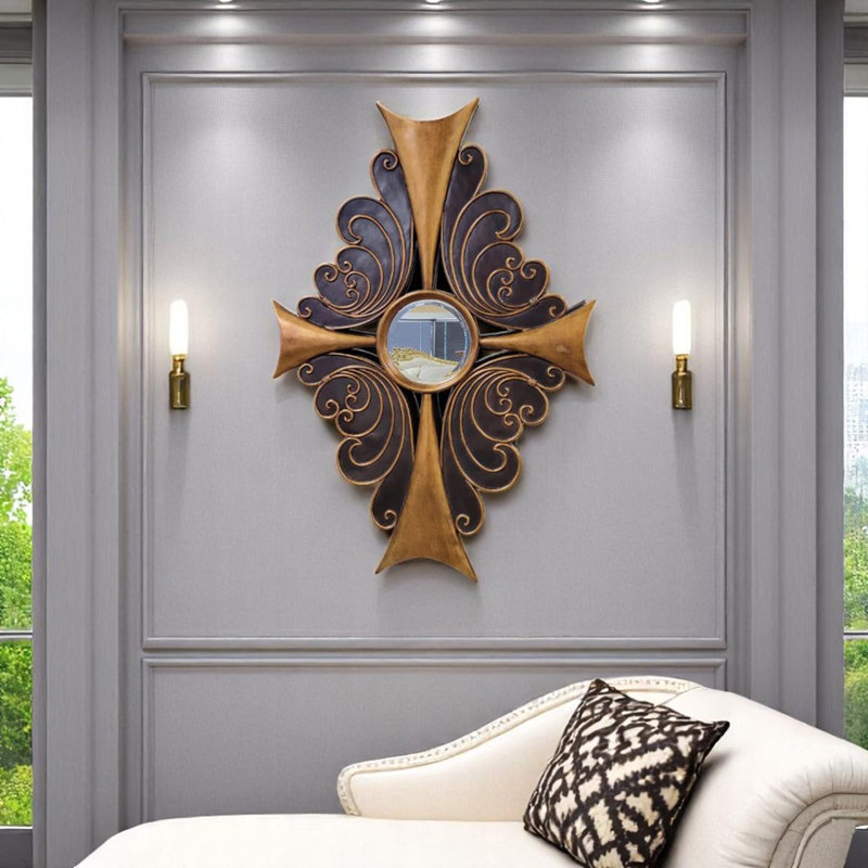 Solid Wood Diamond Mirror