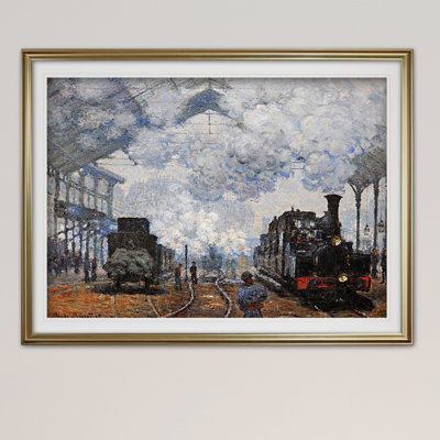 « saint lazare station exterieur », reproduction d’impression sur toile