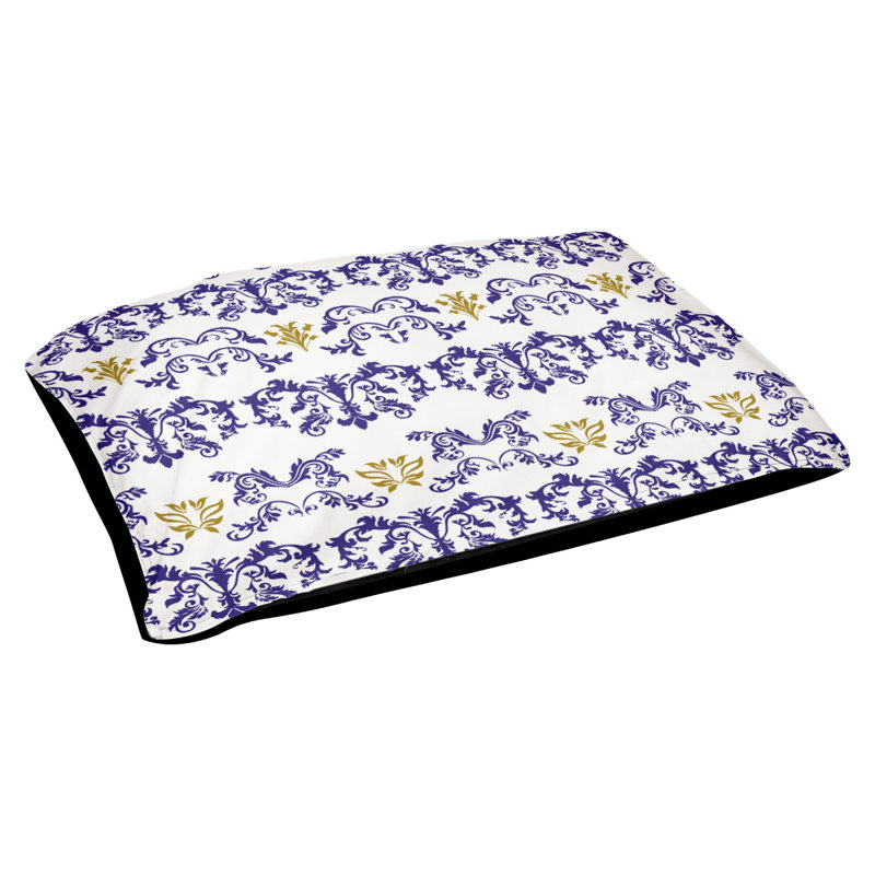 Coussin d'intérieur Jacksonville Football Baroque, Grand (l 50 po x P 40 po x H 6 po), Purple/White/Black