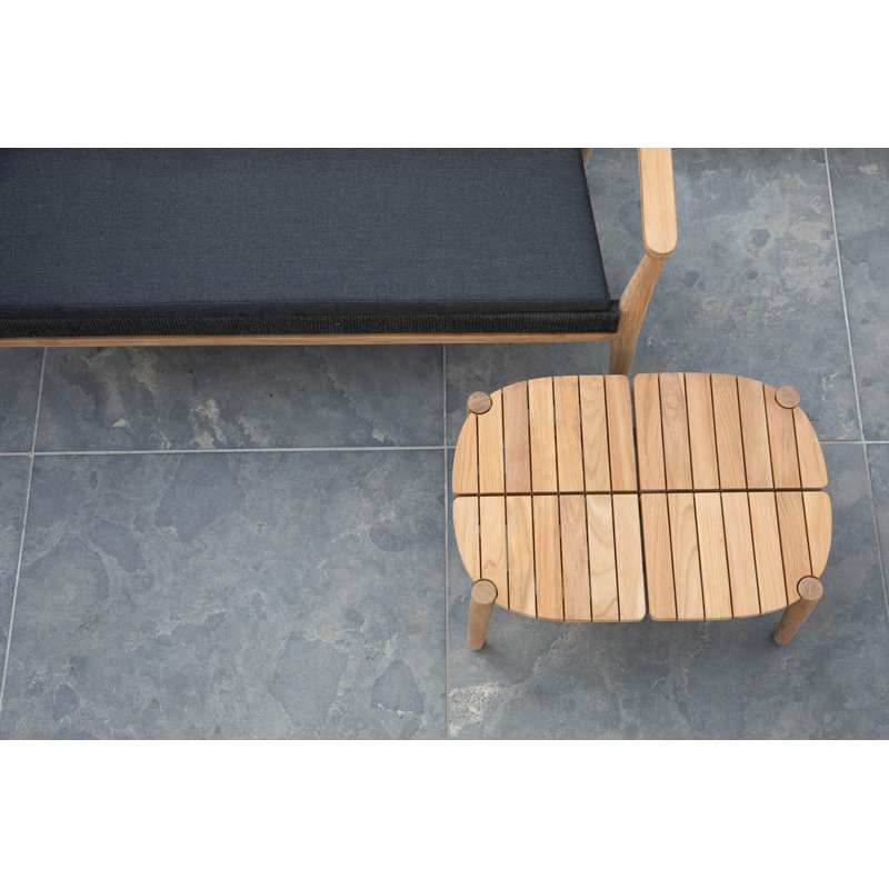 Causeuse d'extérieur en teck 55,25 po Copenhagen, No