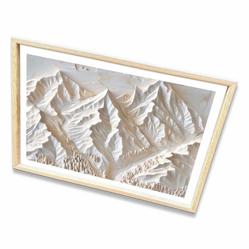 Peinture décorative en panneau de fibres à densité moyenne, 16.5" H x 24.4" W