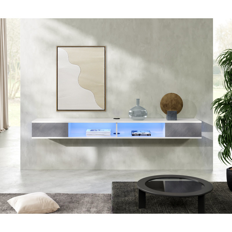 Floating mount TV Stand for TVs up to 78"