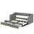 Twin XL  to King Size Upholstered Daybed With Drawers-666152392