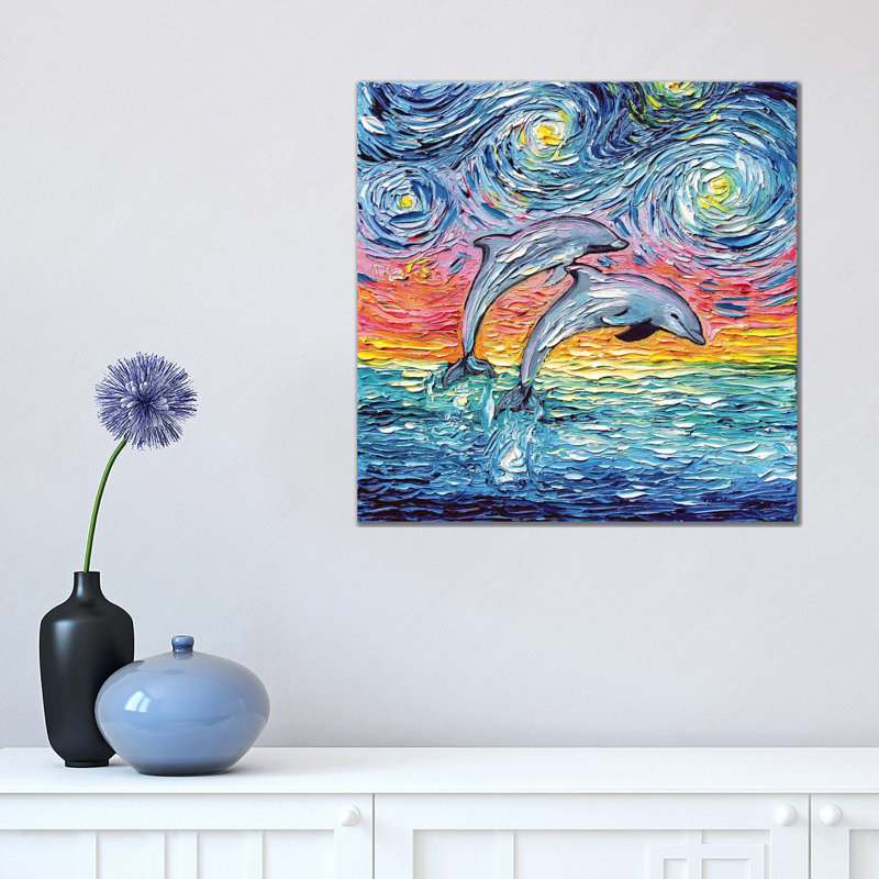 Van Gogh Never Saw Paradise by Aja Trier - Wrapped Canvas Gallery-Wrapped Canvas Giclée, 45.72 cm H x 45.72 cm W x 3.175 cm D