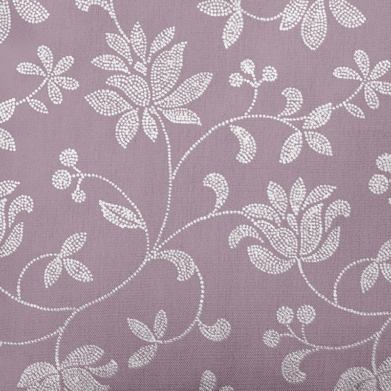Housse et insert de coussin d'extérieur carré Botanical Blooms, 20 po x 20 po, Mauve, Duvet synthétique
