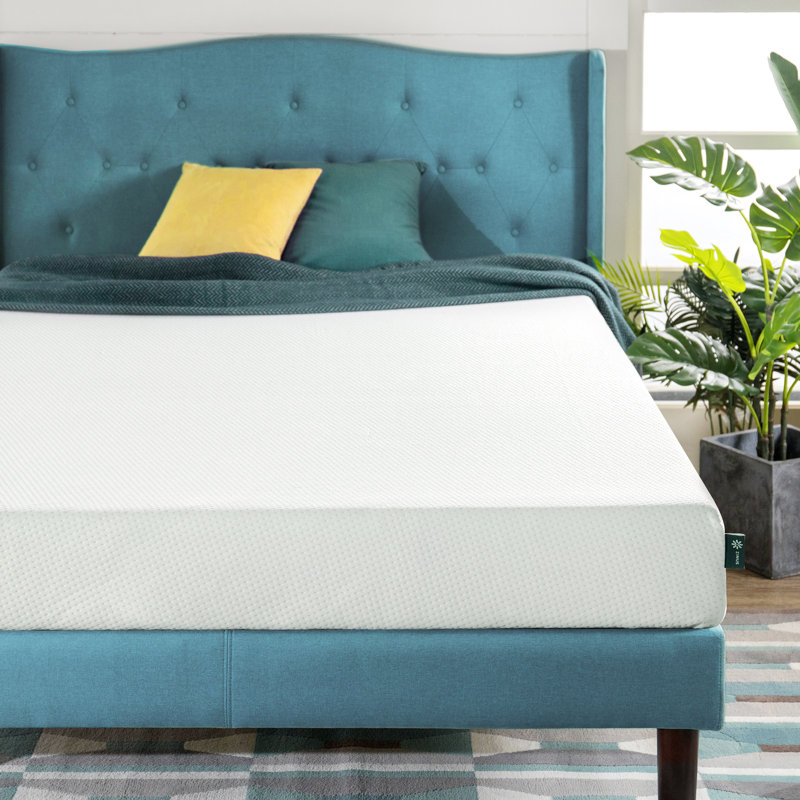 Ensemble de lit tapissier 8 po avec matelas en mousse à mémoire de forme moyenne, Grand