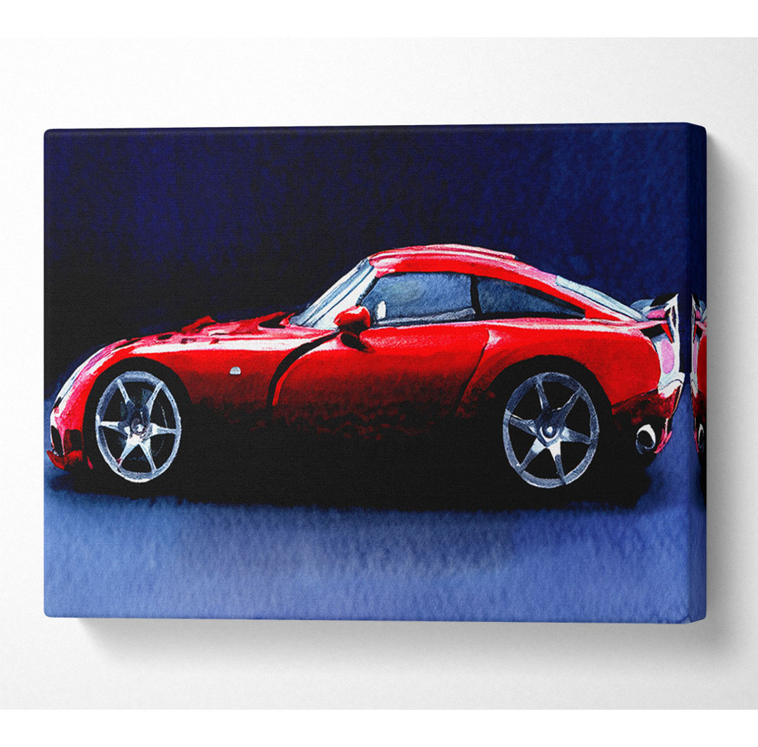 TVR Red Side Profile - Kunstdrucke aus gerollter Leinwand