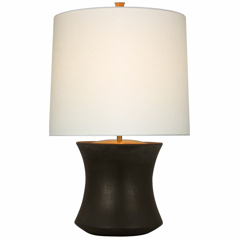 Marella Table Lamp, Stained Black Metallic