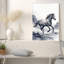 Art cheval sur toile, paysage de désert-1078409850