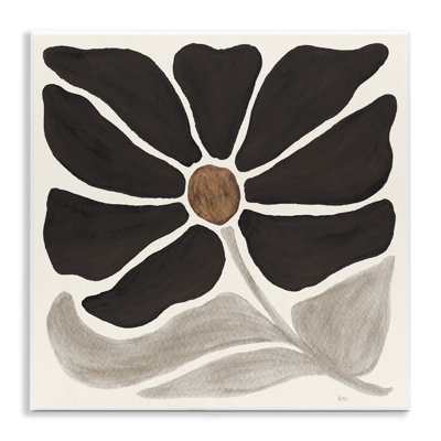 Art moderne moderne sur plaque de fleurs neutres par Véronique Charron