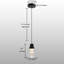 Mini-luminaire suspendu sphérique transparent 1 lumière
