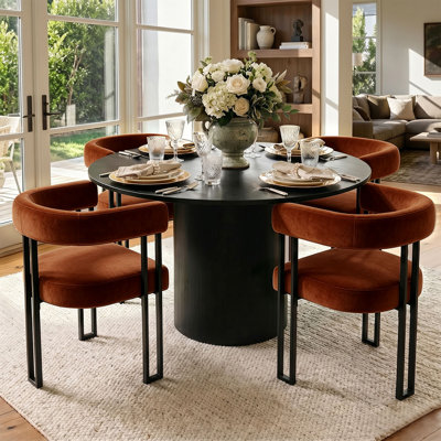 Beore 18.5"Stain Resistant Velvet Armchair