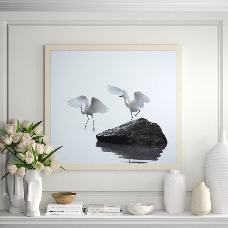 Coastal Morning 2' Framed Photographic Print on Glass