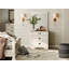 Table de chevet Modern Farmhouse, grande table de chevet avec tiroirs, H 32 po x l 31,5 po x P 15,4 po-114196104