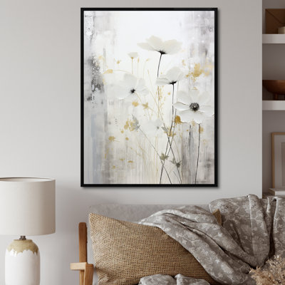 " Grey And White Herbs Minimal Harmony I "