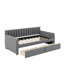 Lit de jour simple tapissier avec tiroirs-1790244337