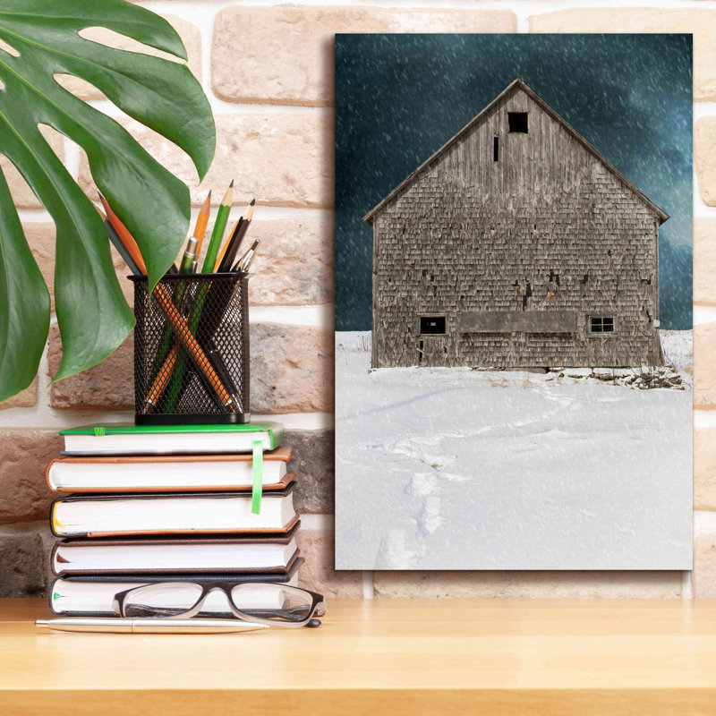 «Old Barn» par Edward M. Fielding, estampe numérique sur toile, H 18 po x l 12 po x P 0,75 po