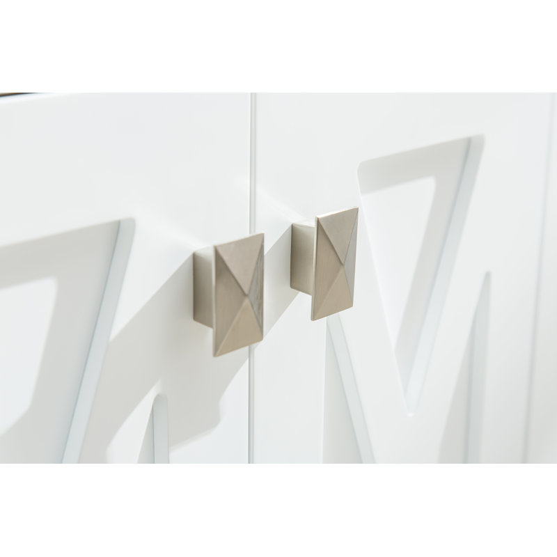Vitiello Single Bathroom Vanity Base Only, White