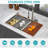 Topmount Drop In Kitchen Sink - 33"X 22" X 10" Double Bowl (60/40) Kitchen Sink 16 Gauge With Two 10" Deep Basin, Brushed Nickel