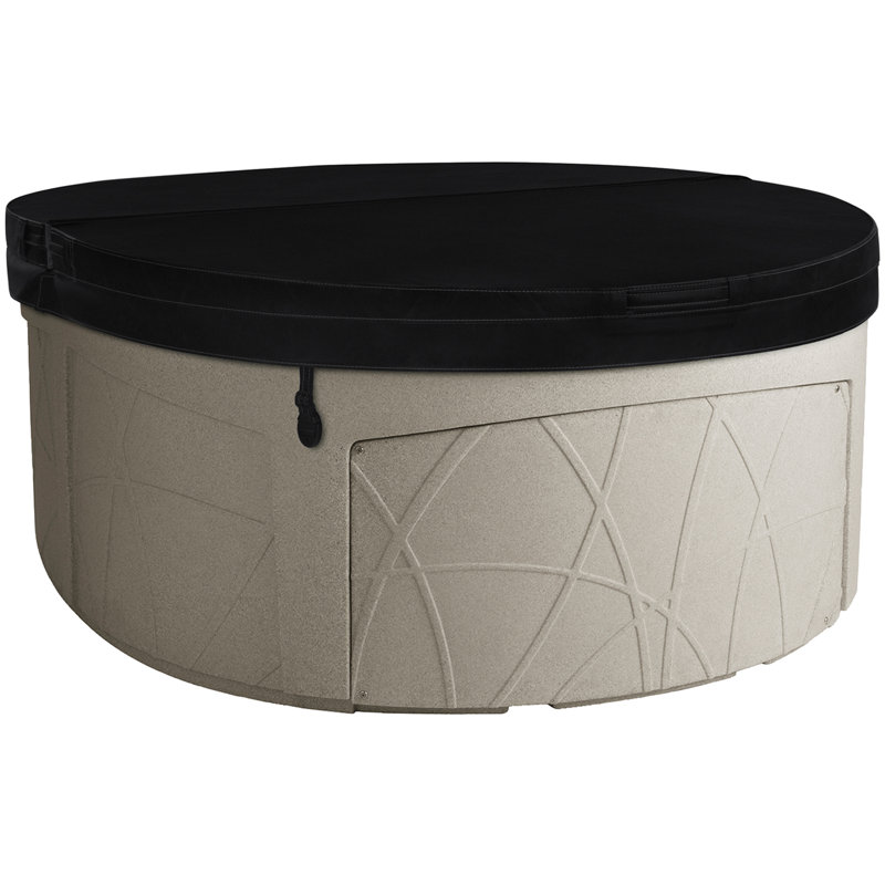 Lifesmart Spas LS200 110 Volt 4-Person 13-Jet Oval Plug and Play Hot Tub, Sand