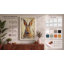 Formal Rabbit Study Japandi - Wrapped Canvas-1384671314-1384671277