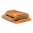  Bamboo Nesting Breakfast Bed Trays, Exterior Handles, Serving Tray Wood - Set of 3