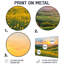 «Countryside Rolling Hills At Golden Hour I» - campagne imprimée sur métal-407574000