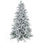 Arbre enneigé de 43,3 po x 70,9 po, 994 pointes, support en métal, assemblage rapide pour les branches à charnières enneigées de 6 pi, décor décoratif