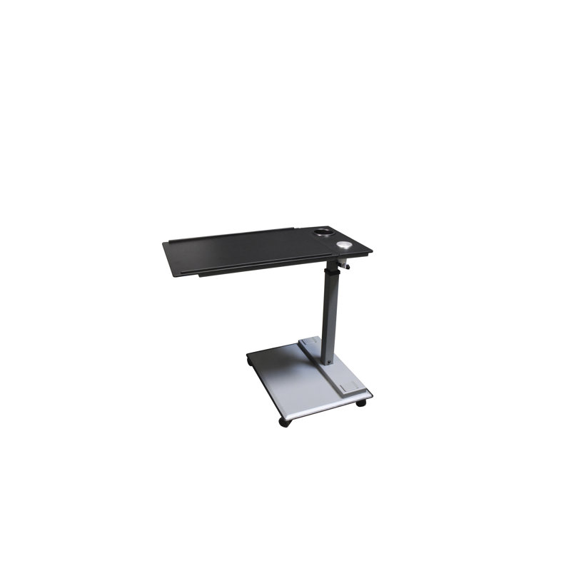 Adjustable Laptop/Tablet Cart, Silver/Black