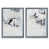 Toile avec cadre gris