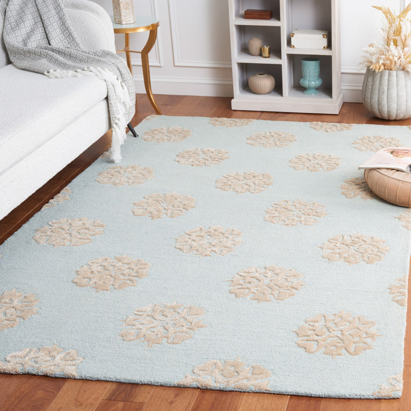 Candelo Hand Tufted Wool Abstract Rug, Rectangle 5' x 8'