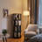 360° Rotating Solid Wood Bookshelf, Equipped with Brake Wheels, Allowing for Flexible Adjustment-28466076-28466074