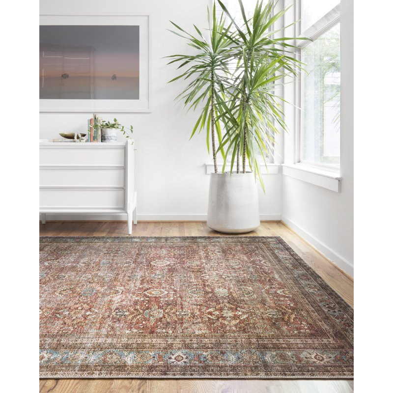 Gertrudes Oriental Indoor Rug, Rectangle 7'6" x 9'6"