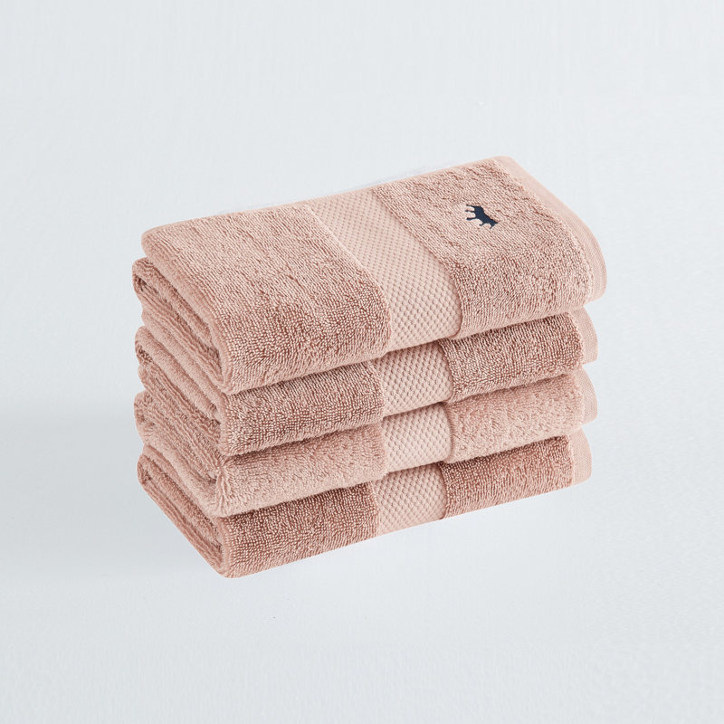 Royal Turkish Cotton 4 Pack Hand Towel, Blush